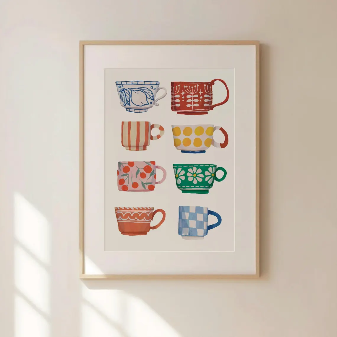 Coffee Tea Drink - Tea Cup Print, Breakfast poster, Coffee