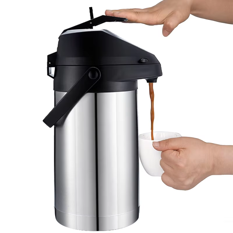 Airpot Coffee Dispenser with P - đánh giá và giá Coffee Tea Urn