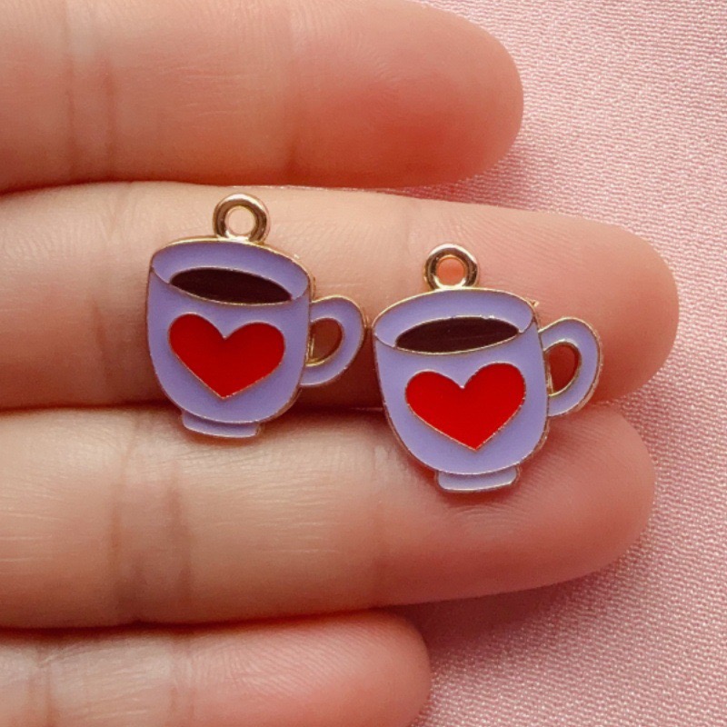 12pcs Colorful Drip Oil Love C - đánh giá và giá Coffee & Tea Phúc Long