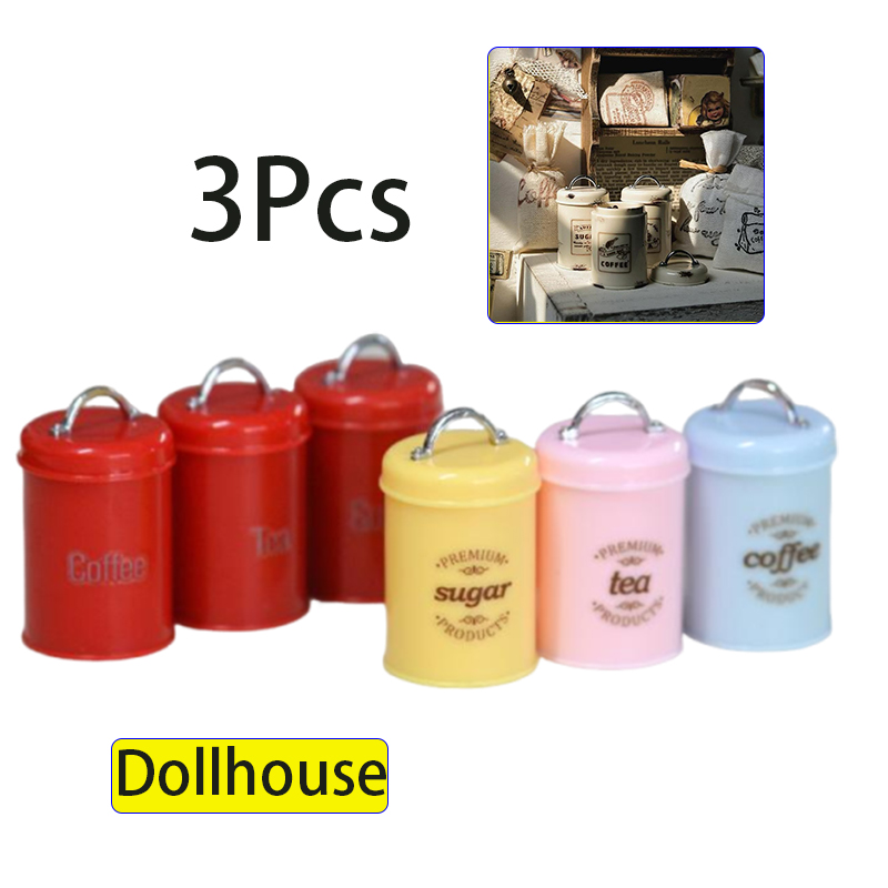 3Pcs Miniature Dollhouse Mini  - đánh giá và giá Coffee Y Tea