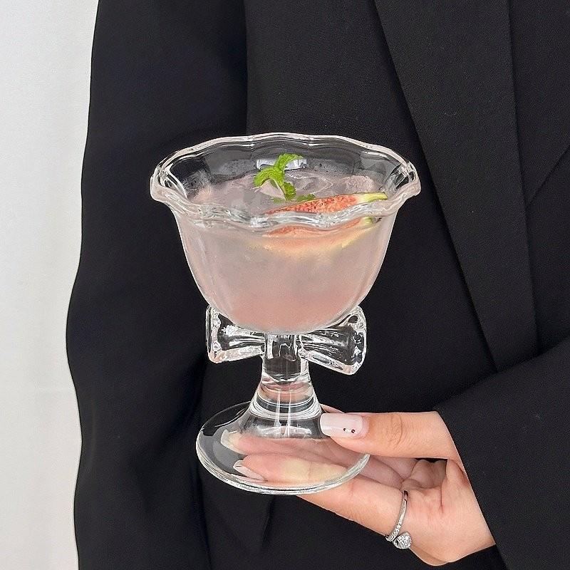 New Bow Glass Cute Water Cup C - đánh giá và giá Coffee Tea Drink