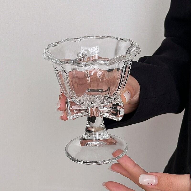 New Bow Glass Cute Water Cup C - đánh giá và giá Coffee Tea Drink