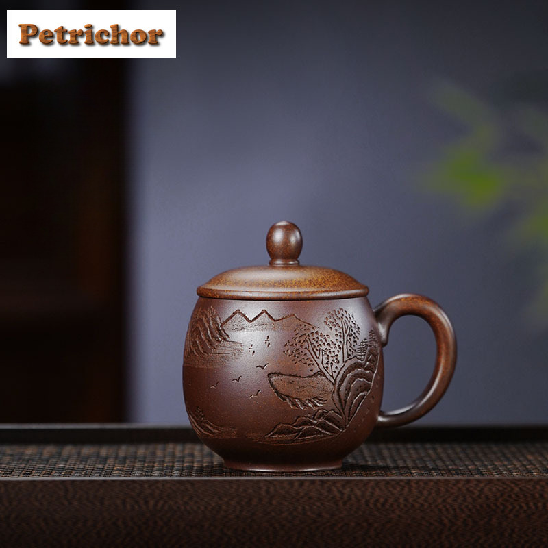 230ml Yixing Purple Clay Wood- - đánh giá và giá Coffee Tea Latte