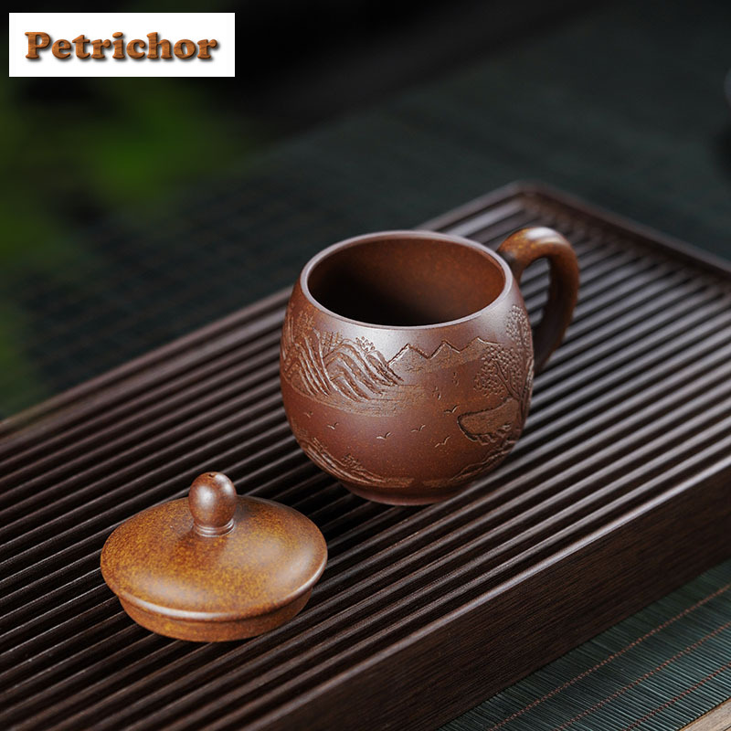 230ml Yixing Purple Clay Wood- - đánh giá và giá Coffee Tea Latte