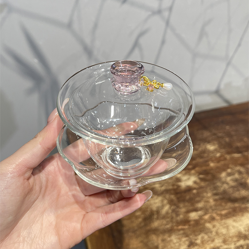 Pink High Borosilicate Glass G - đánh giá và giá Gongfu Tea Set