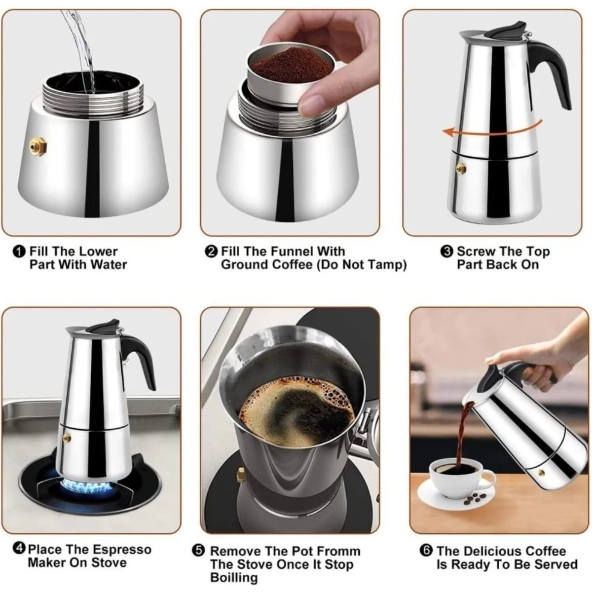 Portable Mocha Coffee Pot Stai - đánh giá và giá Coffee Tea Latte