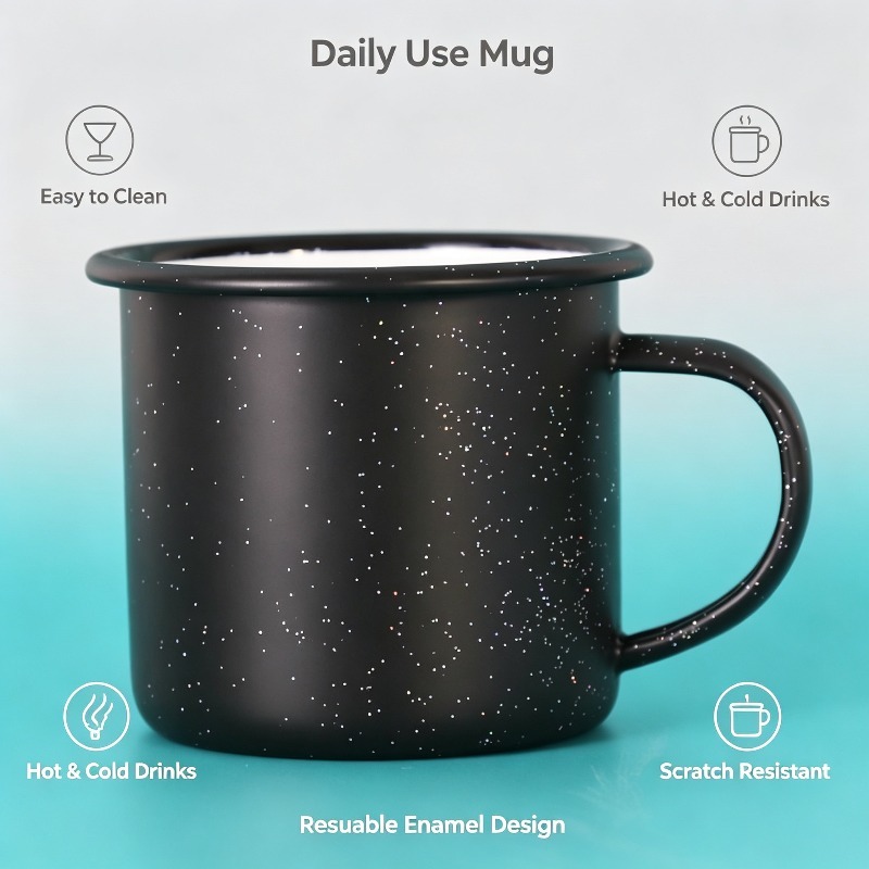 Vintage Enamel Mug with Star‑D - đánh giá và giá Coffee Tea Equipment