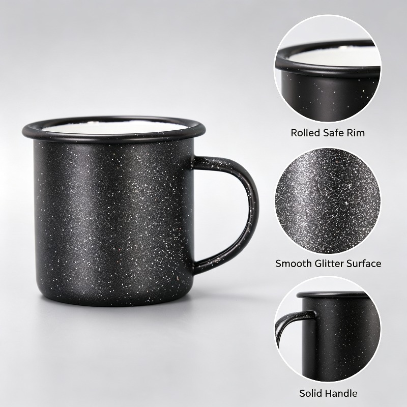 Vintage Enamel Mug with Star‑D - đánh giá và giá Coffee Tea Equipment