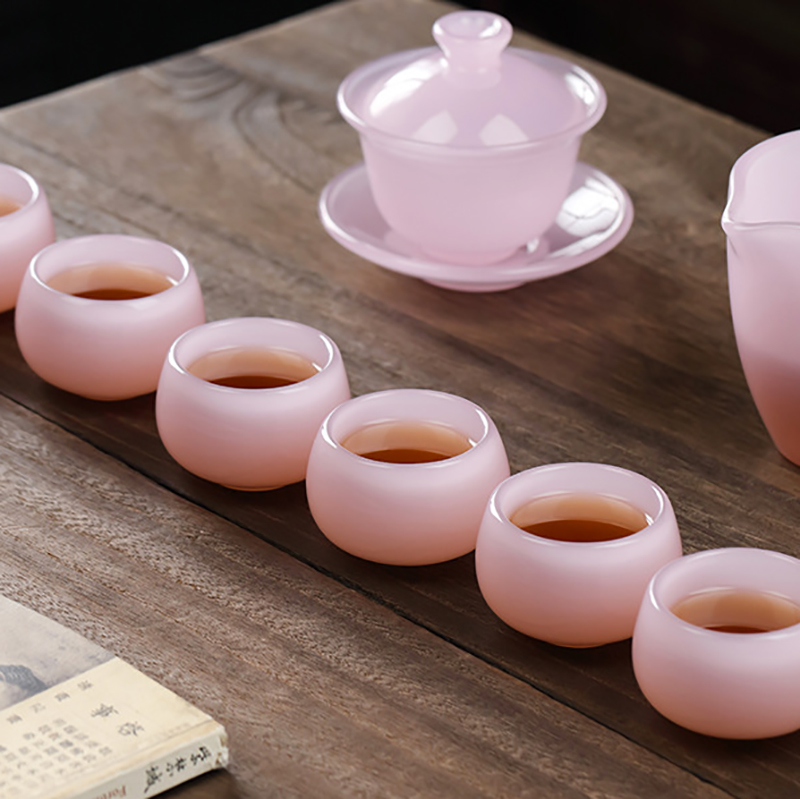 Kim Ngân Ngọc Bộ Ấm Trà Sứ Thấ - đánh giá và giá Gongfu Tea Set