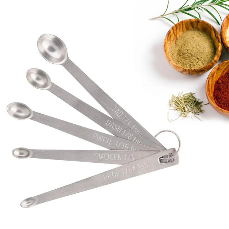 5pcs/Set Small Measuring Spoon - đánh giá và giá Coffee Tea Games