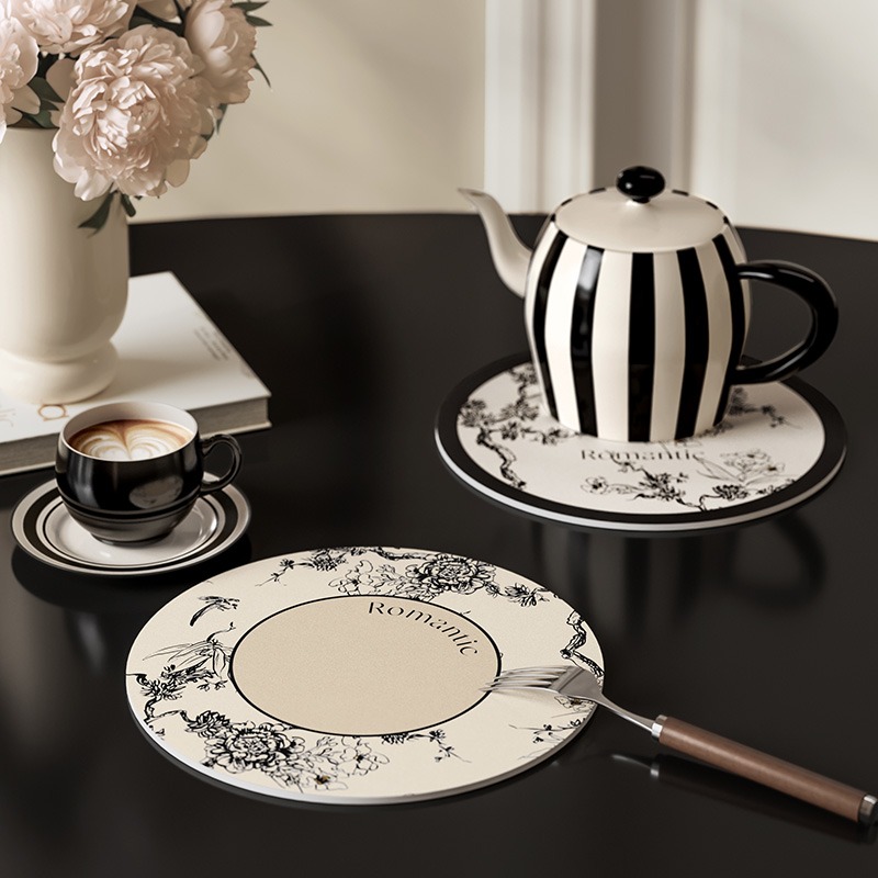 Round Leather Placemat for Coa - đánh giá và giá T And Tea Coffee