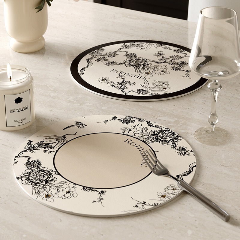 Round Leather Placemat for Coa - đánh giá và giá T And Tea Coffee