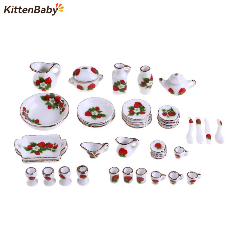 1 Bộ 1:12 Thu Nhỏ Nhà Búp Bê H - đánh giá và giá Coffee Tea Games