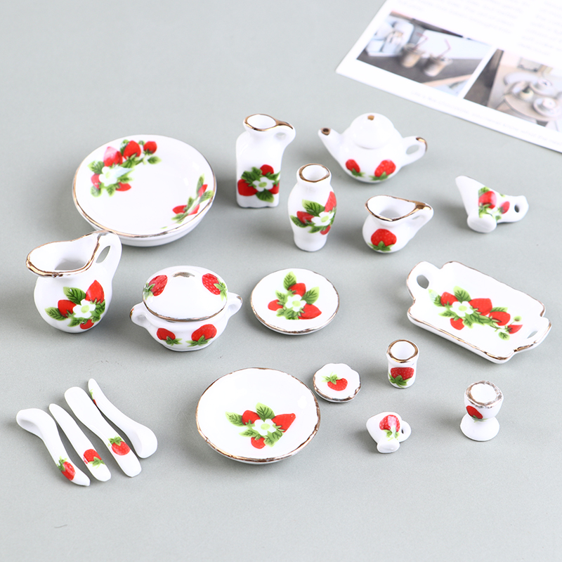 1 Bộ 1:12 Thu Nhỏ Nhà Búp Bê H - đánh giá và giá Coffee Tea Games