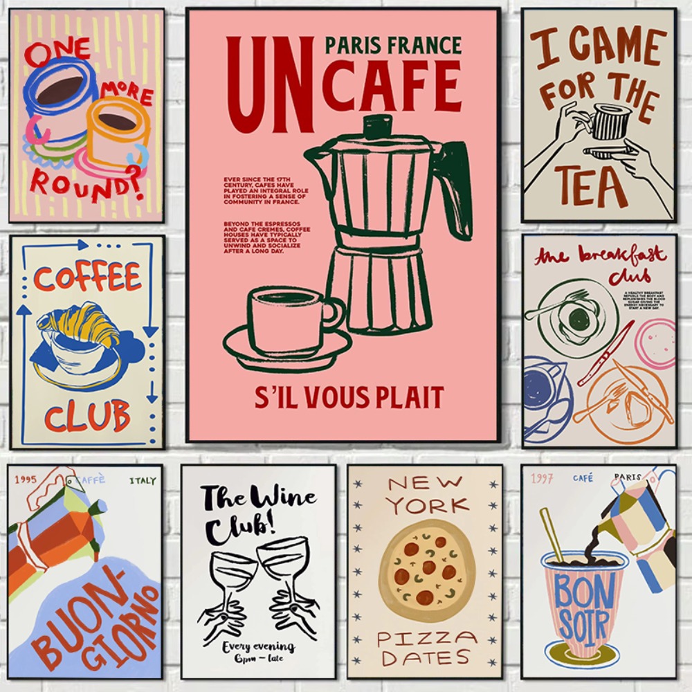 Coffee Shop Afternoon Tea Croi - đánh giá và giá Coffee Tea Poster