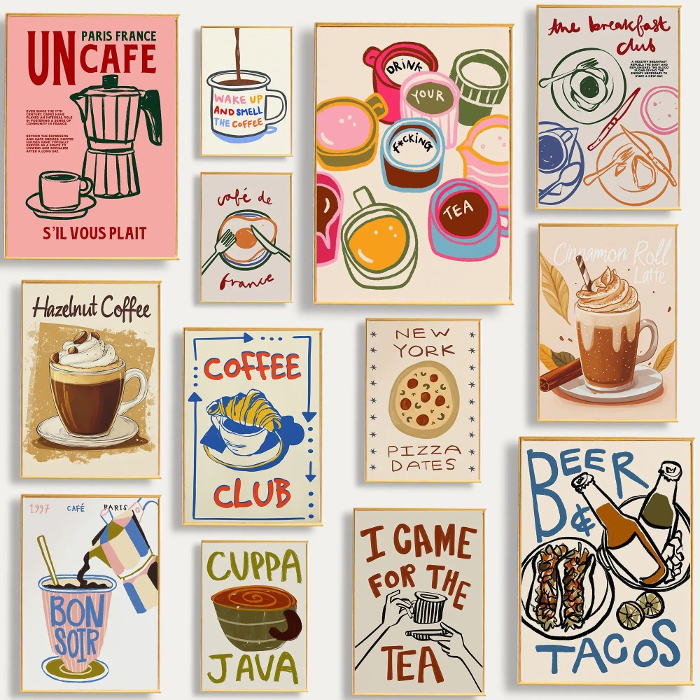 Coffee Shop Afternoon Tea Croi - đánh giá và giá Coffee Tea Poster