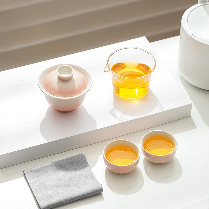 Plant Ash Glaze Gradient Trave - đánh giá và giá Gongfu Tea Set
