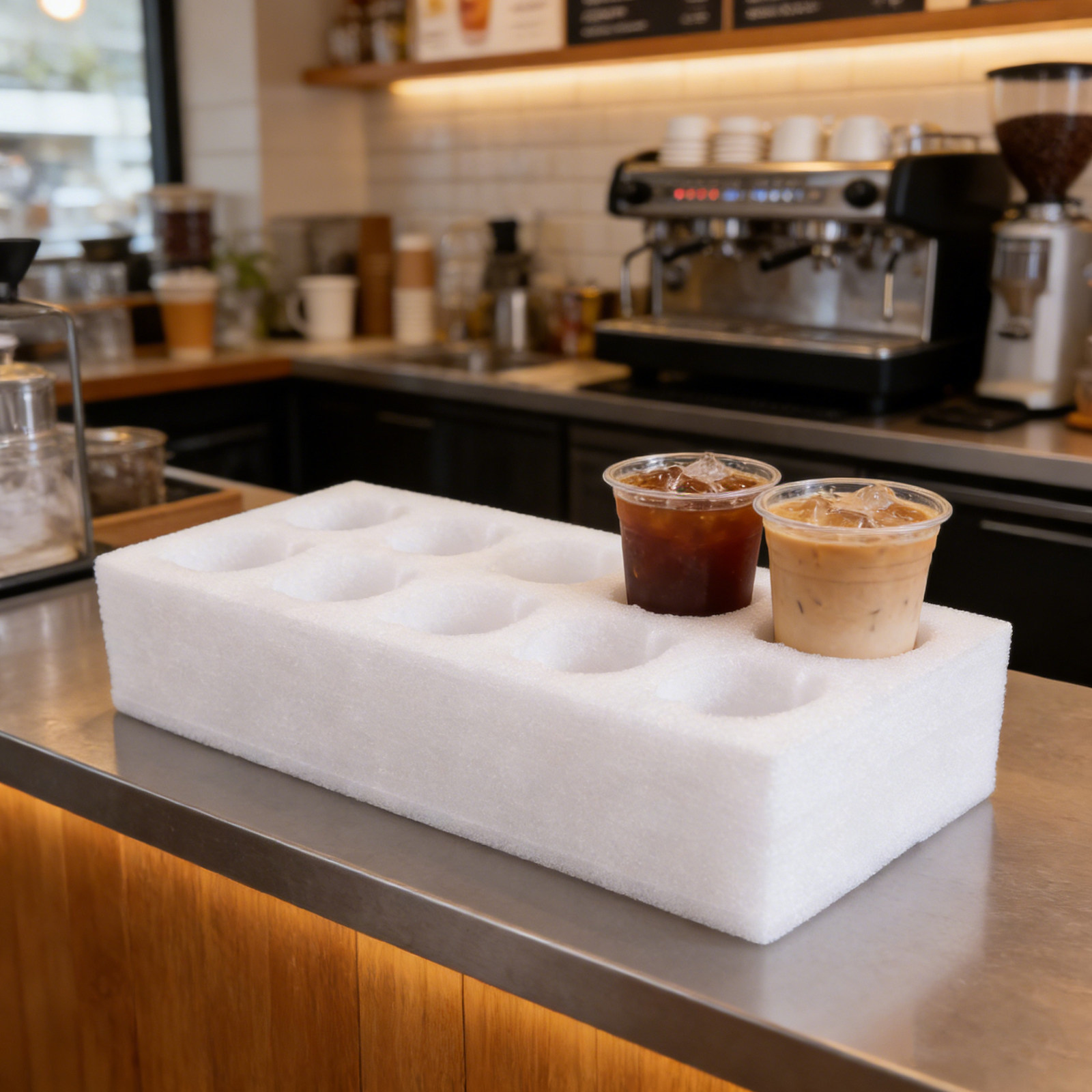 Foam Multi-Hole Cup Holder Tra - đánh giá và giá Coffee Tea Drink