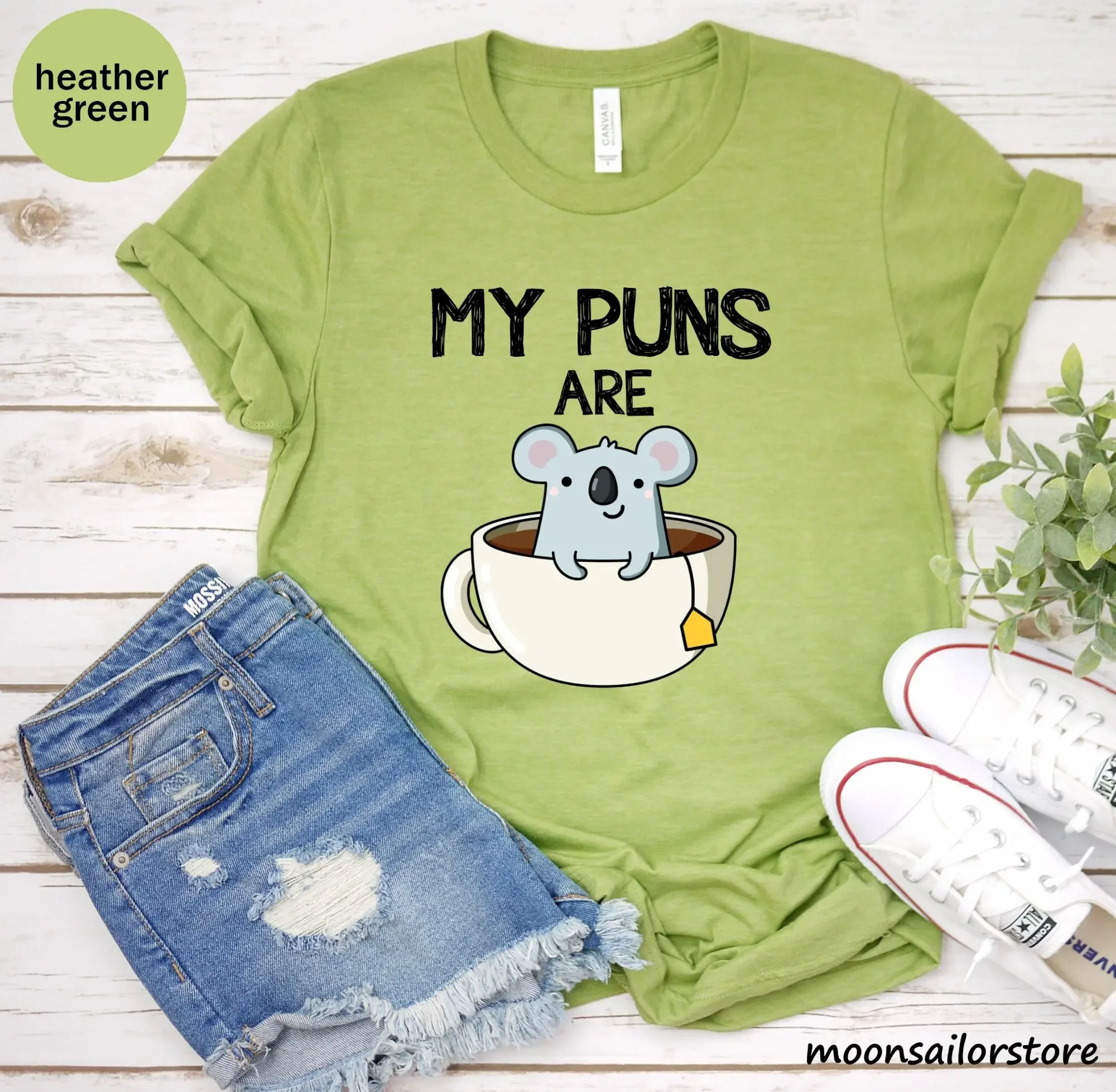 My Puns Are Koala Tea T Shirt  - đánh giá và giá T And Tea Coffee