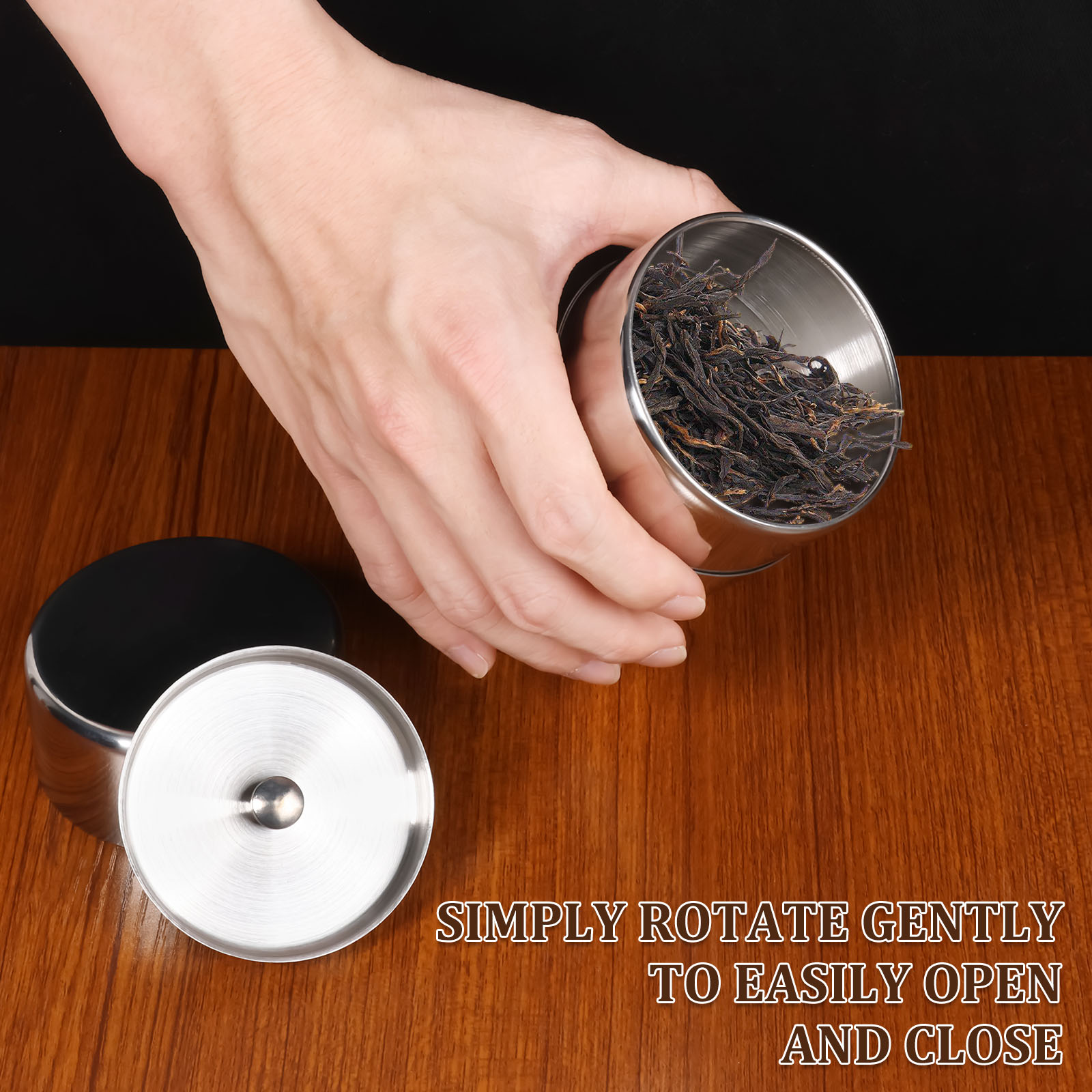 Stainless Steel Tea Leaf Tins  - đánh giá và giá Coffee Tea Leaf