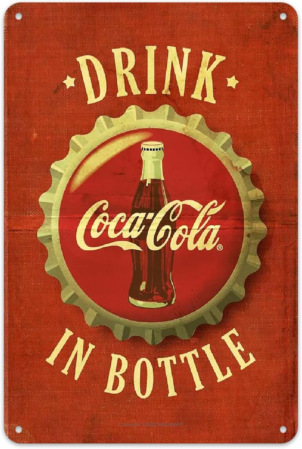 Vintage Coca Metal Wall Art -  - đánh giá và giá Coffee Tea Poster