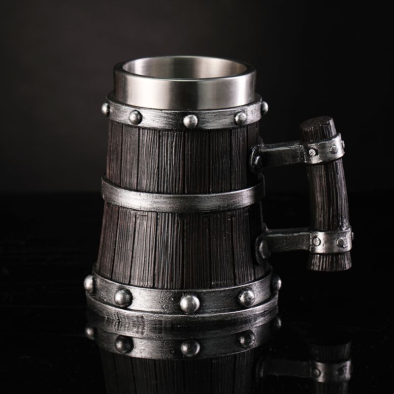 Wood Grain Beer Glass Resin St - đánh giá và giá Coffee Tea Drink
